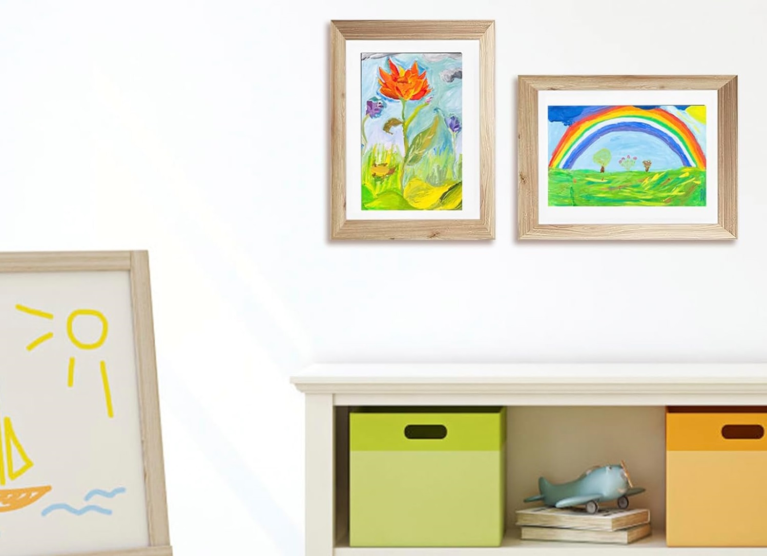 protect kids' artwork from sunlight