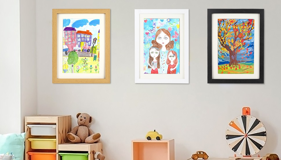 common mistakes in framing kids' art
